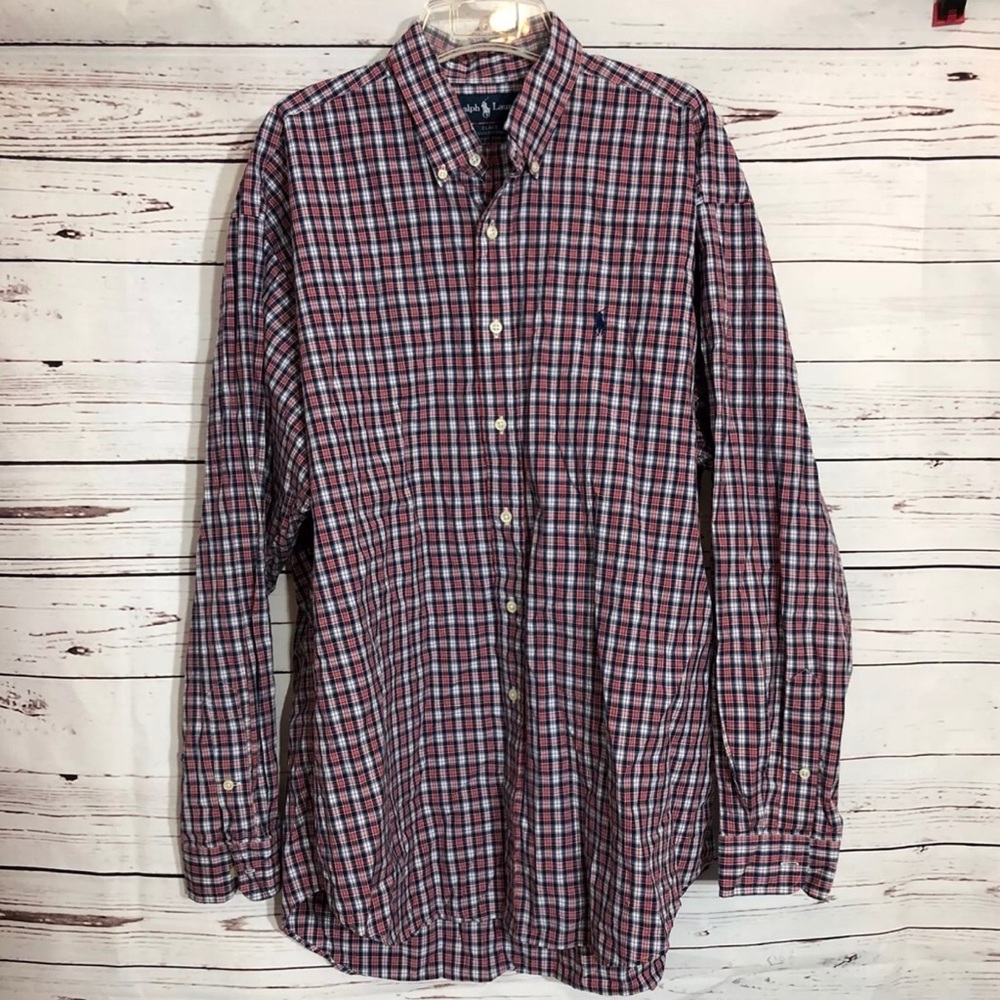 Ralph lauren plaid button up XL men long sleeve